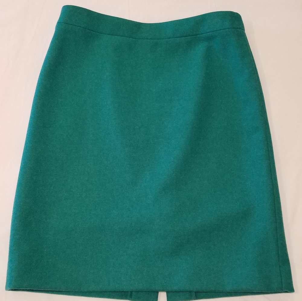 JCrew Factory Pencil Skirt in double-surge wool